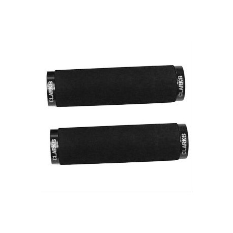Puño bicicleta Clarks neopreno con bridas 130mm negro/negro, juego