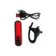 Piloto trasero bicicleta 30 lumens recargable USB