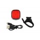 Piloto trasero bicicleta 25 lumens recargable USB