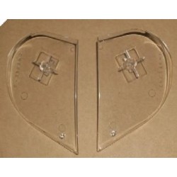 Tapa lateral casco integral marca MT modelo Chesste,juego