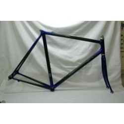 Cuadro carreras Carbono T-55 azul-gris