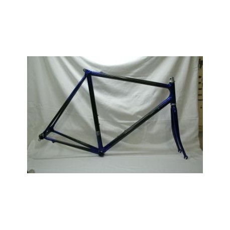 Cuadro carreras Carbono T-55 azul-gris